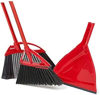 Vileda Oskar Broom with Dustpan and 1 Super Angle Pro Broom