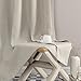 jinchan Linen Textured Curtains 95 Inch Length 2 Panels for Living Room Grommet Top Greyish Beige Room Darkening Drapes for Bedroom Thermal Insulated Window Curtain Set