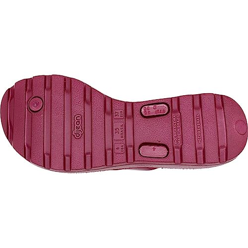 Tamanco Anabela Dijean Feminino Anatômico 282/058 - Vinho - 35