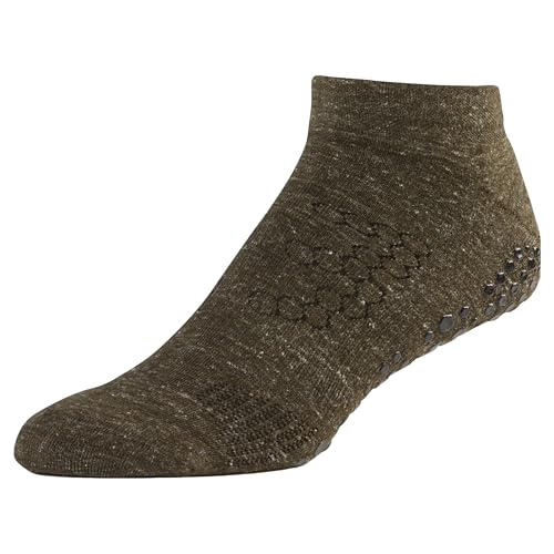Image of Base 33 Low Rise Grip Socks - Pilates Socks with Non-Slip Grips, Arch Band Support, Wear for Yoga, Barre, Martial Arts