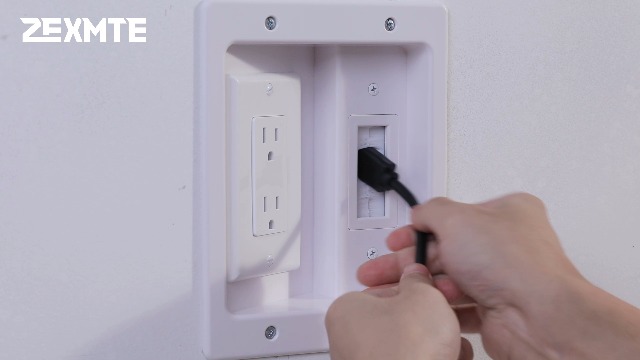 ZEXMTE In Wall TV Cable Management Kit, Cord Hider For Wall Mounted TV