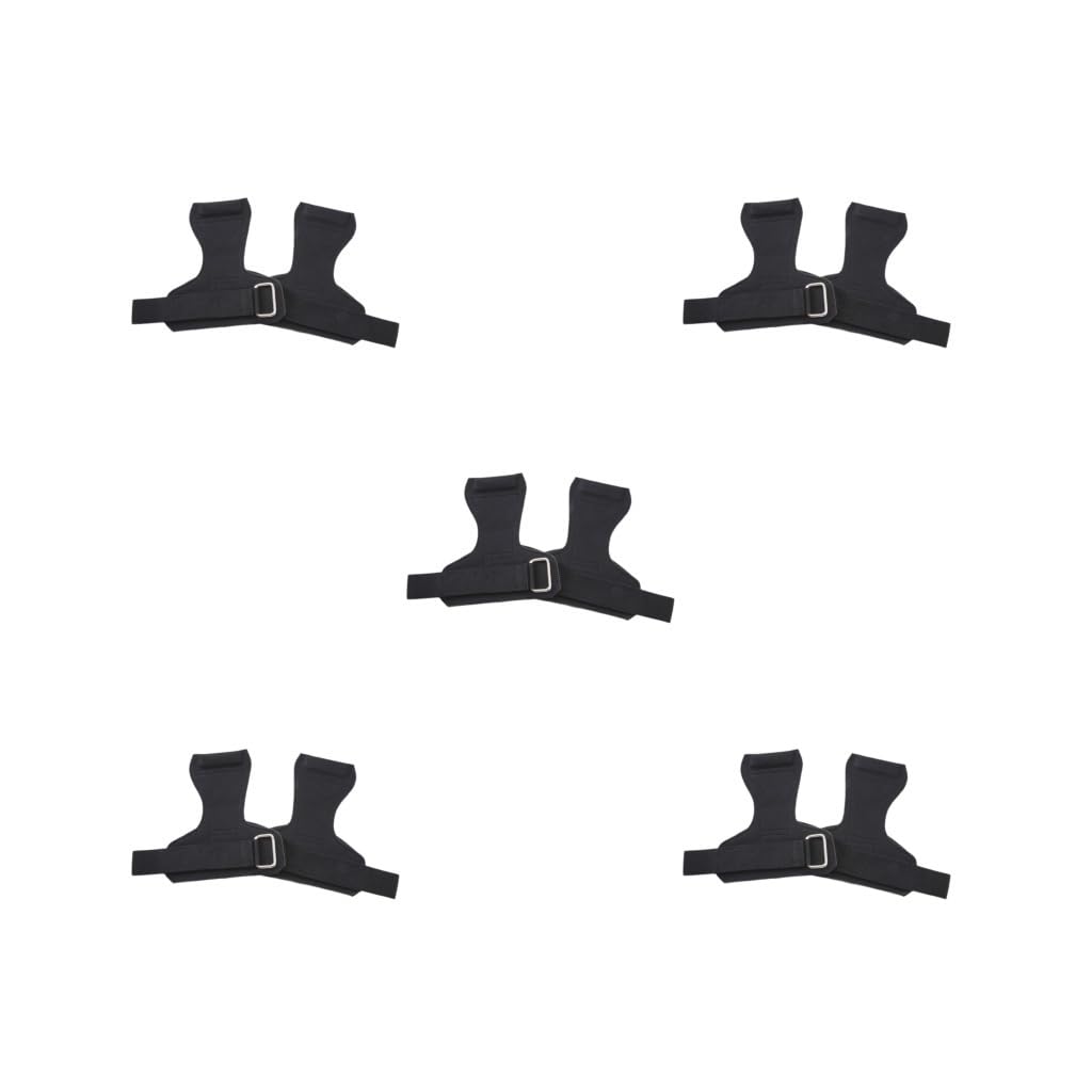 Guanti da palestra con imbottitura ispessita, cintura per pesi multi-scenario per ginnastica, colore nero, 21 x 19 cm