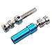 Vgoohobby 2PCS Metal Rear Drive Shaft CVD Rear Center Drive Shaft Transmission Compatible with WLtoys 12428 12423 FY03 12628 1/12 RC Car Rock Crawler,Blue
