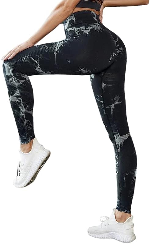 You.Shop Tie-Dye Leggings for Women Scrunch Butt Lifting Seamless High Waist Workout Gym Yoga Pants