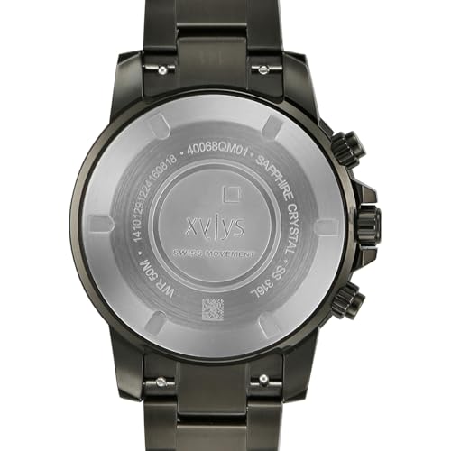 Image of Xylys Lightning with Chronograph Quartz Grey Dial Grey Stainless Steel Strap Watch for Men - 40068QM01E