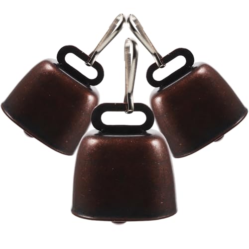 Kichvoe 3sets Campane Per Animali Antico Da Campane Anti-perdita Per Escursionismo Decorazione e Attività All Aperto Per Cani Mucche e Pecore Accessori Per Feste e Artigianato