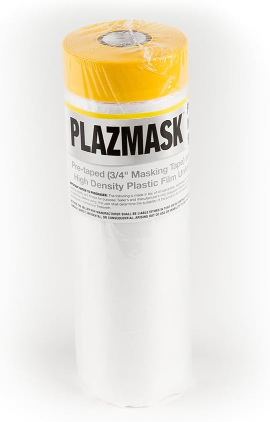 Pre-Taped Masking Film (1 Roll, 4-Feet X 65-Feet)