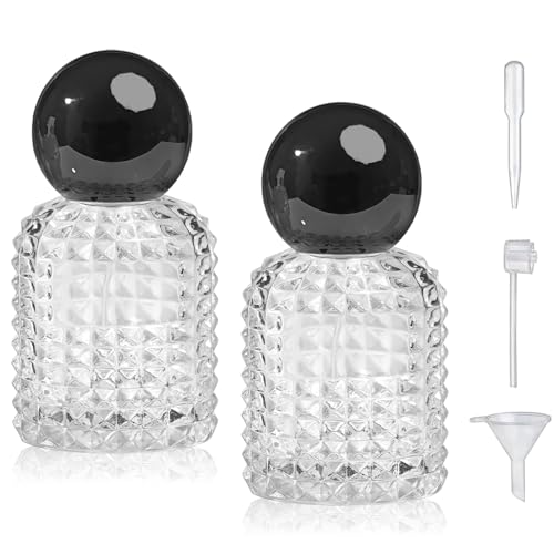 Yerpkefey 2Pack 30ml/1Oz Glass Spray Bottles Perfume Atomizer