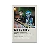 DKMDD Tim Burton's Corpse Bride Movie Poster Aesthetic Funny Canvas Wall Art Print Decor08x12inch(20x30cm) Unframe-style