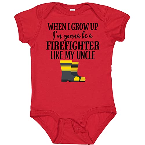 inktastic Future Firefighter Like My Uncle Baby Bodysuit