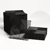 Bodenplatte für Garage, ansteckbar, Mister Tile (Schwarz, Standard)