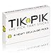 TIK PIK 6-Pack Guitar Picks for Acoustic & Bass Guitars | As Seen On Shark Tank | Black Heavy Gauge 0.96mm