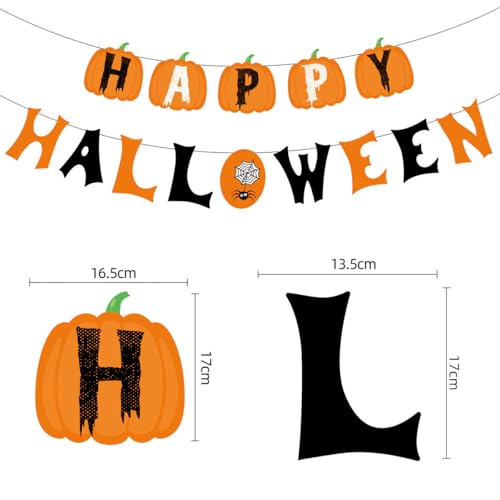 Image of FancyDressWale Happy Halloween Decorations Set,party props, Pumpkin Banners, Character Cutouts, 34 Pieces (Style-1)