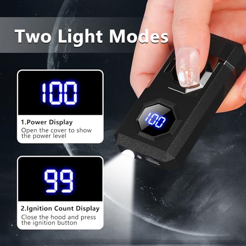 Encendedor eléctrico recargable tipo plasma SKRFIRE negro miniatura 2