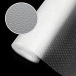 Drawer Liners(30x500cm) Non slip liners for Kitchen Cupboard Fridge Liners,Shelf Liner Protector for Wood Cabinet,Under Sink,Toolbox Organizer(Transparent Dot)