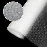 Drawer Liners(30x500cm) Non slip liners for Kitchen Cupboard Fridge Liners,Shelf Liner Protector for Wood Cabinet,Under Sink,Toolbox Organizer(Transparent Dot)