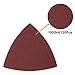 SWZHAI 120 Pcs Triangle Sanding Pads, 180 Grits Detail Sander Sandpaper Hook and Loop Sanding Sheet,3-1/8