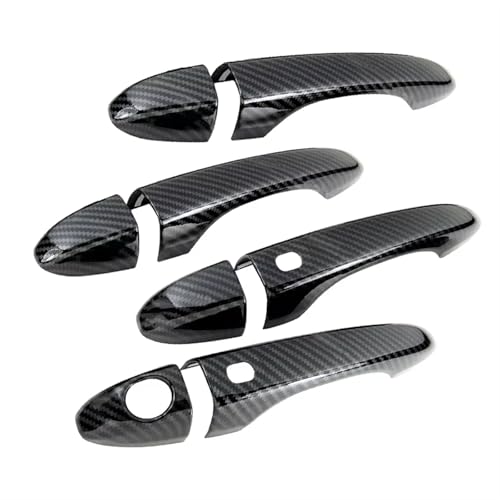 Garniture de poignée de porte extérieure de voiture Dodge Dart noir ABS
