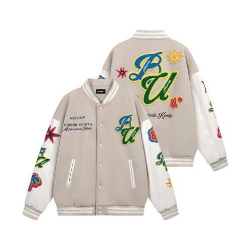 Silent Vortex Men Teen Y2k Vintage Streetwear Varsity Jacket Color Block Letter Graphic Leather Baseball Coats4