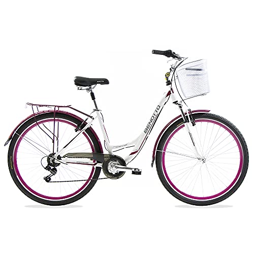 Recopilación y reviews de Bicicleta paseo city - los más vendidos. 33 BENOTTO Bicicleta City COSENZA R700C 7V. Mujer Shimano Frenos V Aluminio Blancotalla:UN
