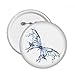 DIYthinker Botón azul de la mariposa cometa pernos redondos insignia 5pcs regalo de la decoración Ropa Multicolor XXL