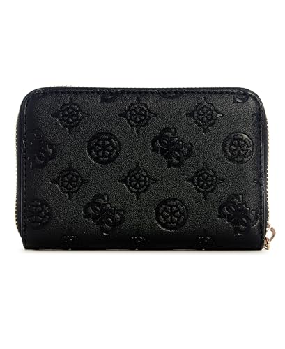 GUESS Phoebe Medium Zip Around Wallet, Black Logo3