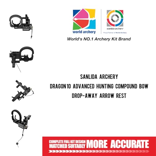 image for sanlida Archery Drop Away Arrow Rest for Hunting Compound Bow Recurve 
