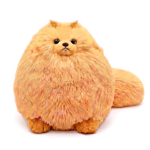 Image of Winsterch Plush Cat Stuffed Animal Toy, 10in Orange Stuffed Cat for Girls
