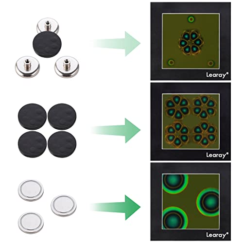4 x 4 Inch Magnetic Field Viewing Film, Magnetic Field Viewer, Magnetic Flux Display, Magnet Pattern Detector, See Magnetic Field for Scientific Project Teaching