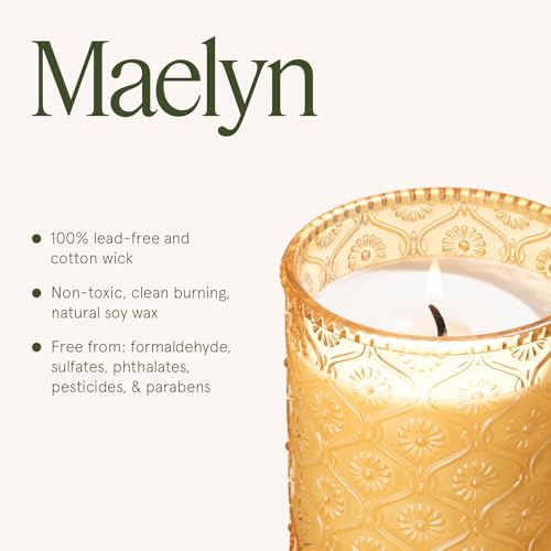 LA JOLIE MUSE Pumpkin Chai Candle – Pumpkin, Spicy Chai & Vanilla Scent | 6 oz Natural Soy Wax | 40 Hours Clean Burn | Housewarming Gift | Seasonal Home Décor