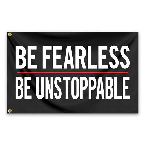VOZUN Be Fearless Flag 3x5 Ft Be Unstoppable Motivational Flag