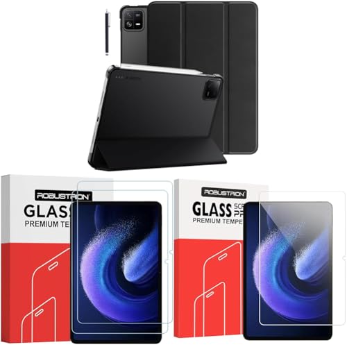 Image of Robustrion Cover for Xiaomi Mi Pad 6 Case Cover 11 inch Flip Stand Cover with Transparent Back for X