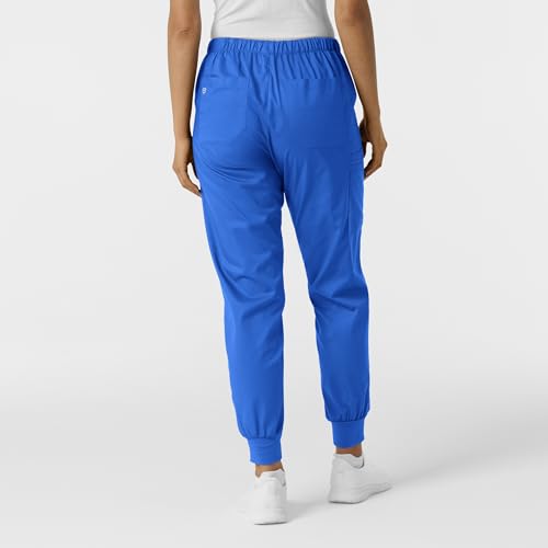 Image of Wink W123 Women's Flex-n-Reach Track Scrub Pant, Black, Large Petite