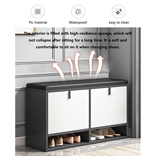 Armoire à chaussures en bois massif pour un salon bien rangé