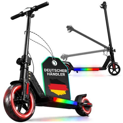 eFlux Kids K1 E Scooter | E Roller für Kinder ab 6 Jahren - Scooter mit LED Beleuchtung - Elektroscooter leicht - Elektroroller klappbar - Geschwindigkeit bis 𝟏𝟔 𝐤𝐦/𝐡 - Reichweite bis 𝟏𝟓 𝐤𝐦