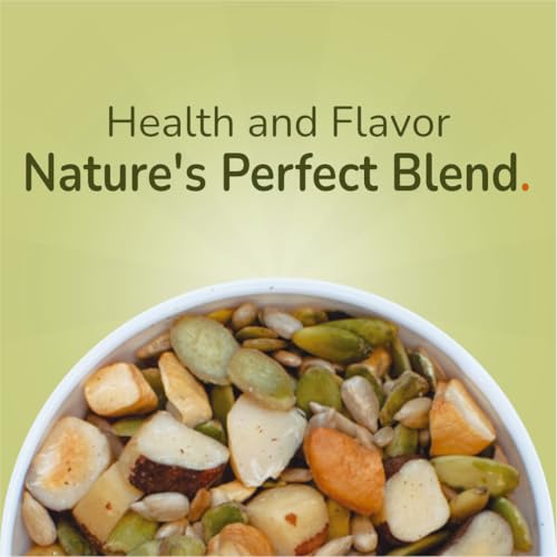Image of Trail Mix Nuts and Seeds - Brazil Nuts, Cashews, Pumpkin Seeds and Sunflower Seeds 7oz - Healthy Snack, Gluten Free, Non-GMO, Vegan -Forest Up