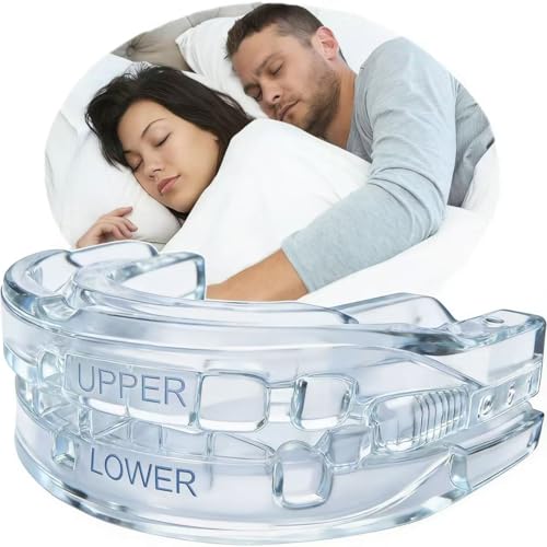 Ferula antironquidos,Ferula Dental para Bruxismo, Ajustable Antirronquidos,Aparato para no roncar,Ayuda a Reducir los Ronquidos, Prevenir el Bruxismo Y Roncar, Ayudar a Dormir, Material de Seguridad