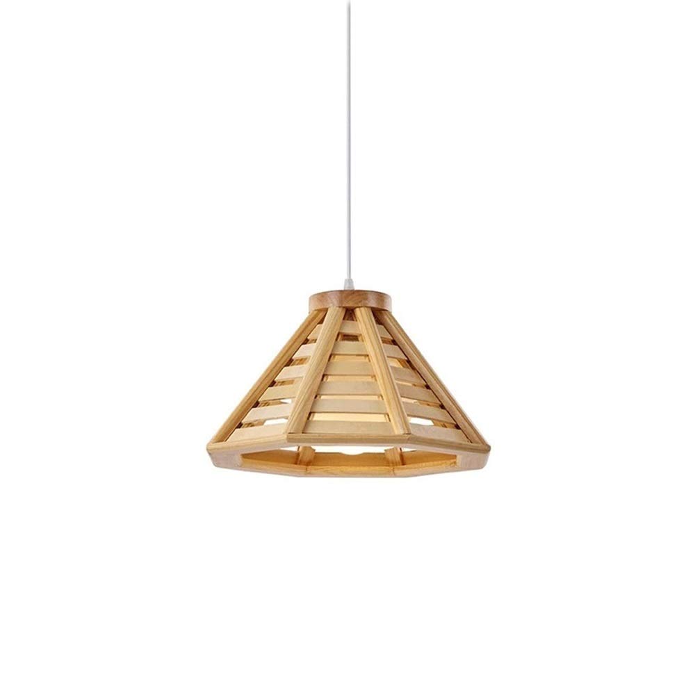 Lustres en bois à tête unique LED pour sublimer un plafond bas