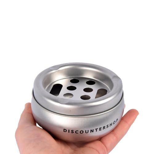 Cendrier extérieur aluminium argenté pour table de restaurant et café - 5