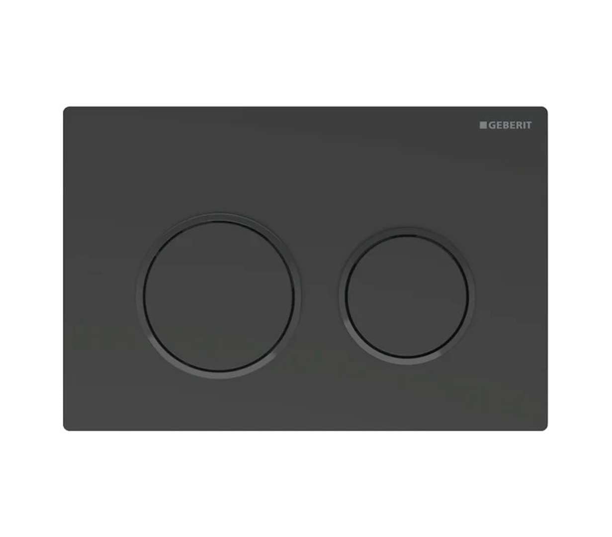 Plaque de commande Omega20 Geberit rénovation WC noir mat moderne