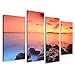 Produktbild Visario Leinwandbilder 6160 Bild auf Leinwand Steine, 130 x 80 cm, 4 Teile