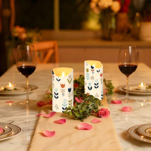 Velas votivas LED programables con mando a distancia y efecto parpadeo real pack de 2 6