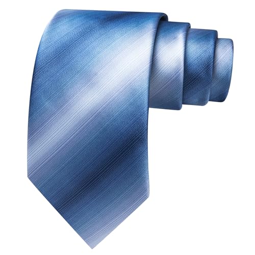 Image of Barry.Wang Plaid Ties for Men Silk Necktie Handkerchief Cuff Links Set