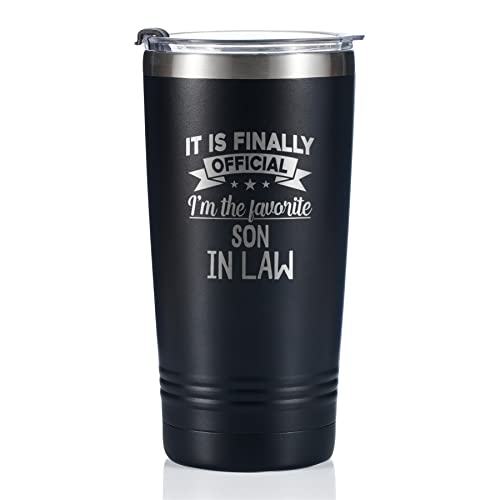 Onebttl Son in Law Gifts Travel Coffee Mug Tumbler, Gifts from Mom/Dad, Parent, Father,...