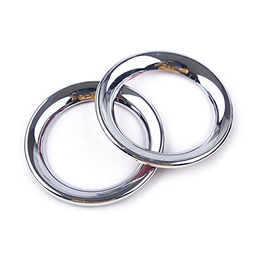 Coques de haut-parleur stéréo pour portière avant en ABS chromé, lot de 2 pièces pour auto