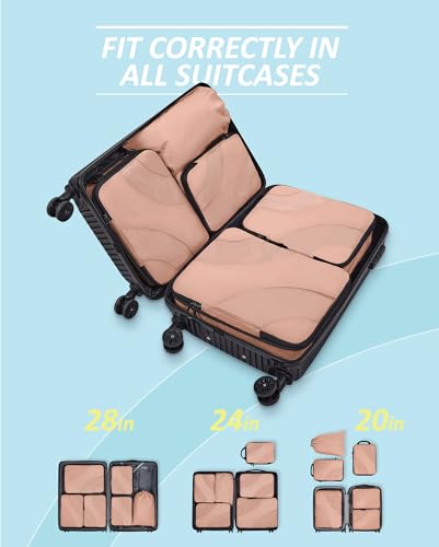 Image of BAGSMART Compression Packing Cubes for Travel