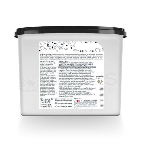 Desumidificador, Soin, Secar Original Carvão Ativo, 180g