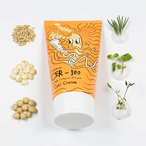 Elizavecca Cer-100 Collagen Coating Hair A+ Muscle Curl Cream 120Ml - Hair Curl Cream | Curl Cream For Wavy Hair | Real Water Curl Cream | With Argan Oil | Hair-Smoothing Anti-Frizz Cream To Define All Curl Types / Shine For Wavy / Dry Or Damaged Wavy Hair #TOP4