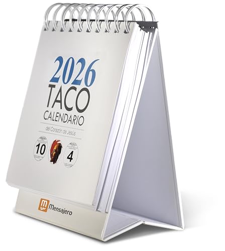 TACO CALENDARIO SAGRADO CORAZÓN DE JESÚS 2026. NOTAS CON SOPORTE