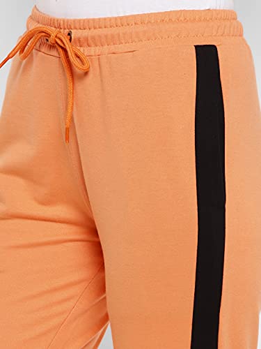Image of Alan Jones Clothing Women's High Rise Solid Joggers Trackpant